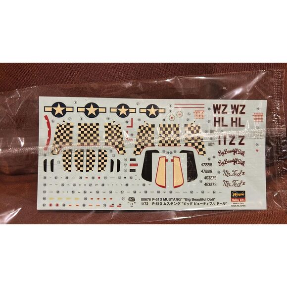 Hasegawa 1/48 P-51D Mustang ' Big Beautiful Doll Open Model Kit - Picture 5 of 6